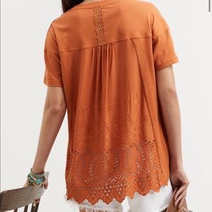Tiny Anthropologie Embroidered Eyelet Top